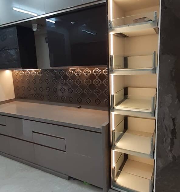 Modular kitchen design for small kitchen